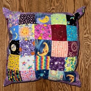 Patchwork Multicolor Throw Pillow